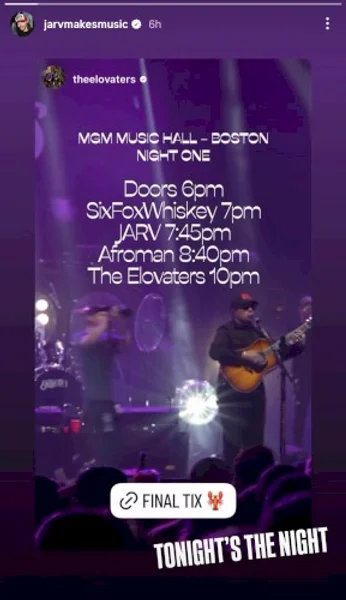 The Elovaters — Schedule