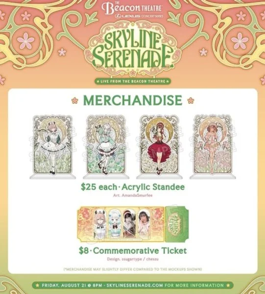 Maid Mint, Keekihime + 2 more — Skyline Serenade — Merchandise