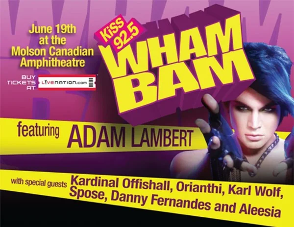 KISS 92.5 WHAM BAM 2010