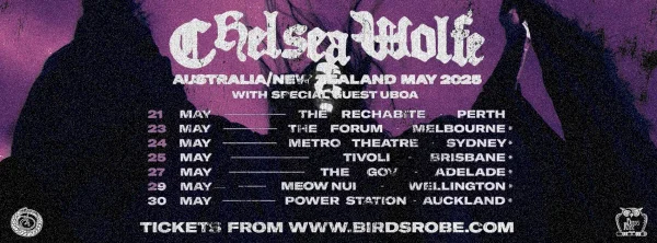 Chelsea Wolfe May 2025 Australia and New Zealand Tour | Meow Nui, Wellington