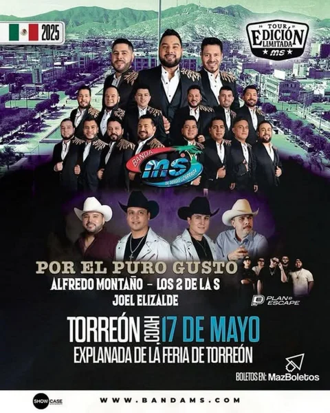 Banda MS,Explanada de la Feria de Torreón