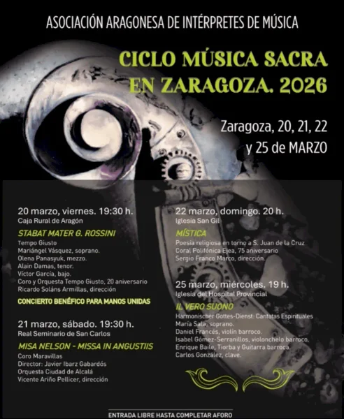 Ciclo de Música Sacra en Zaragoza, 2026