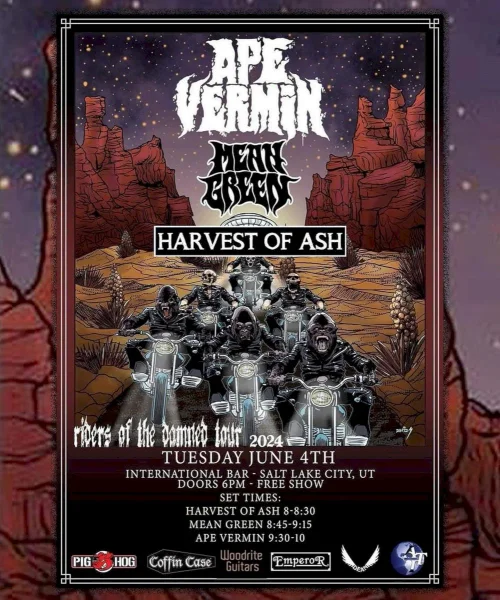 Riders of the Damned Tour: Salt Lake City, UT - International Bar