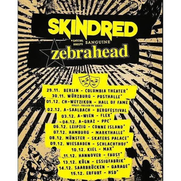 Skindred + Support Winter Tour 2016 - Saarbrücken