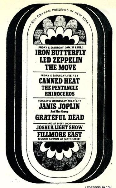 Fillmore East, New York, NY