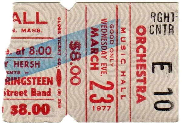 1977‐03‐23: Music Hall, Boston, MA, USA