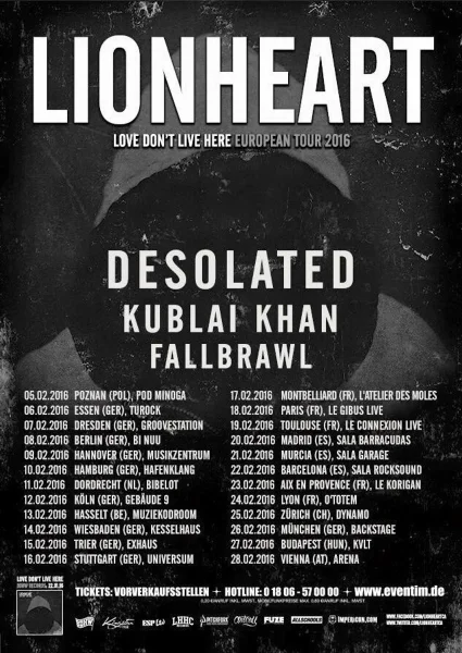 Love Don't Live Here EU Tour 2016 - München