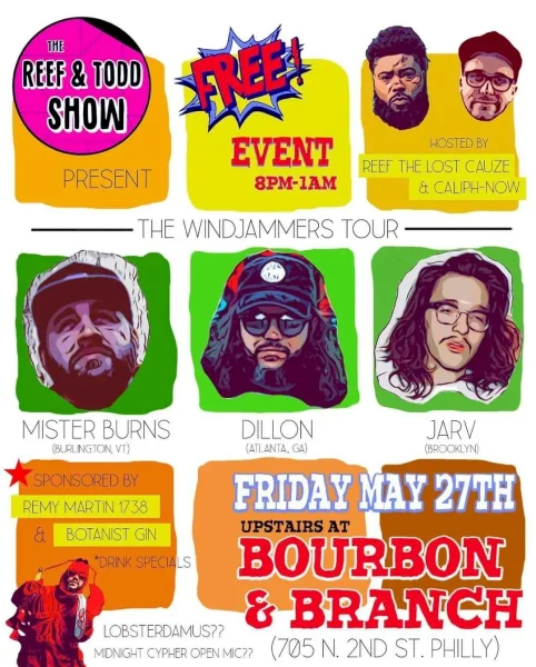 The Reef & Todd Show Present: The Windjammers Tour @ Bourbon & Branch