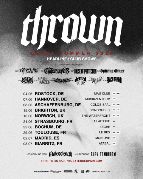 thrown - EU / UK Summer 2026 - Toulouse