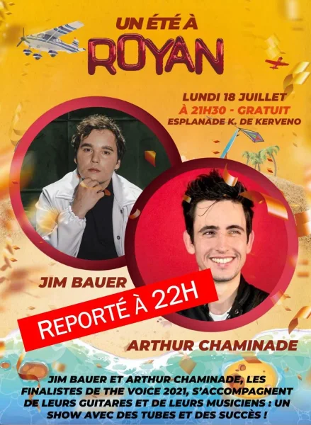 Arthur Chaminade et Jim Bauer à Un été à Royan