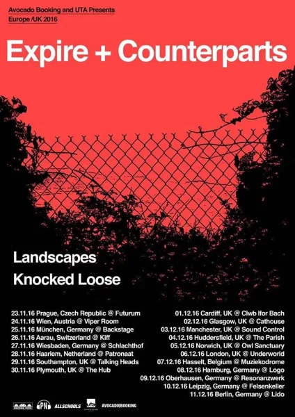 Expire + Counterparts EU/UK Tour 2016 - Hamburg