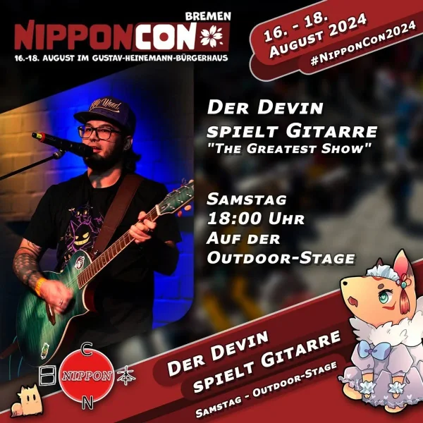 Der Devin spielt Gitarre at NipponCon 2024