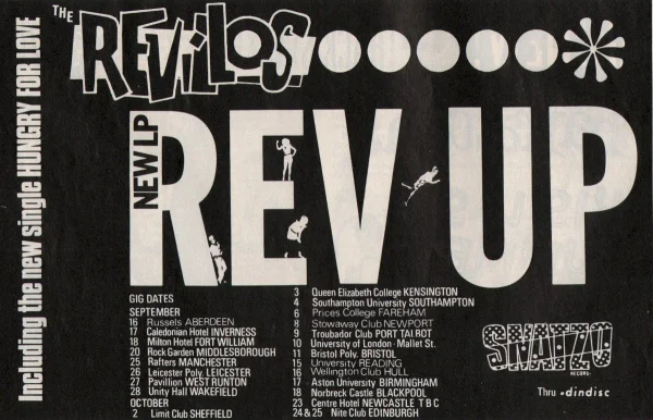 The Revillos at Caledonian Hotel