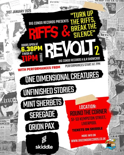Riffs & Revolt 2 @ Round the Corner, Liverpool