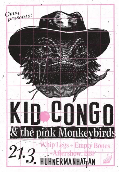 Kid Congo & The Pink Monkey Birds at Hühnermanhattan