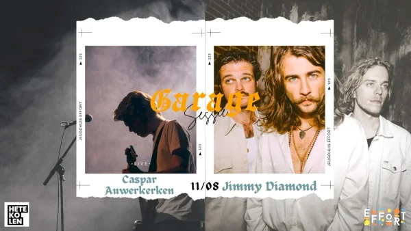 Garage Sessie: Caspar Auwerkerken & Jimmy Diamond at Jeugdhuisu Effort