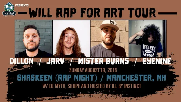Dillon, Jarv, Mister Burns, & eyenine @ Rap Night Manchester
