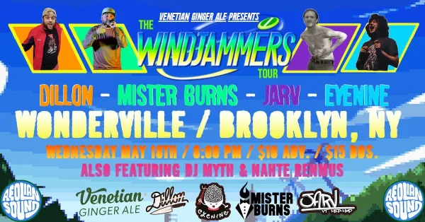 Dillon, Mister Burns, Jarv & eyenine @ Wonderville