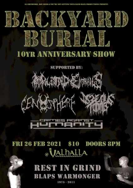 Backyard Burial: 10 Year Anniversary Show