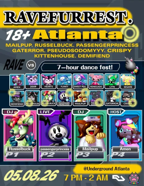 Ravefurrest Spring Tour 2026: Atlanta