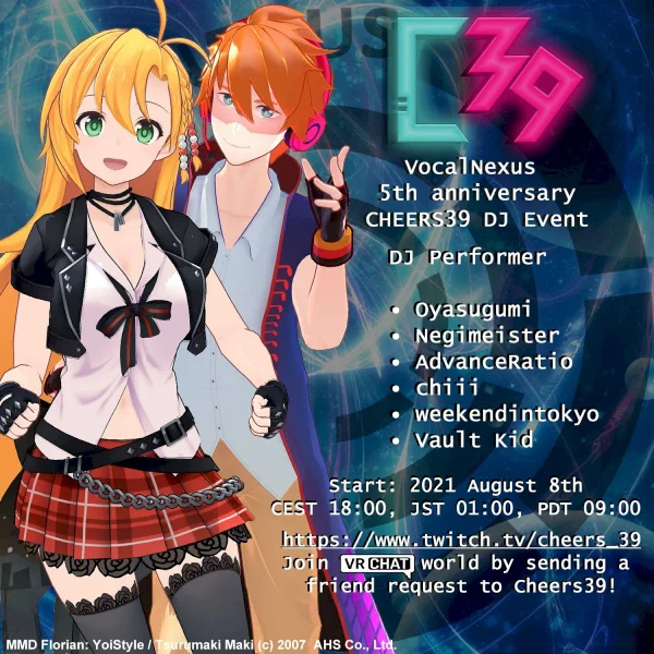 Cheers39! presents: VocalNexus 5th anniversary