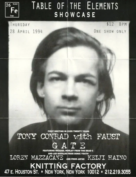 Table of Elements Showcase: Tony Conrad with Faust / Gate