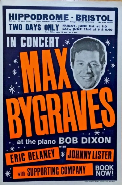 Max Bygraves at Bristol Hippodrome: day 2, show 2