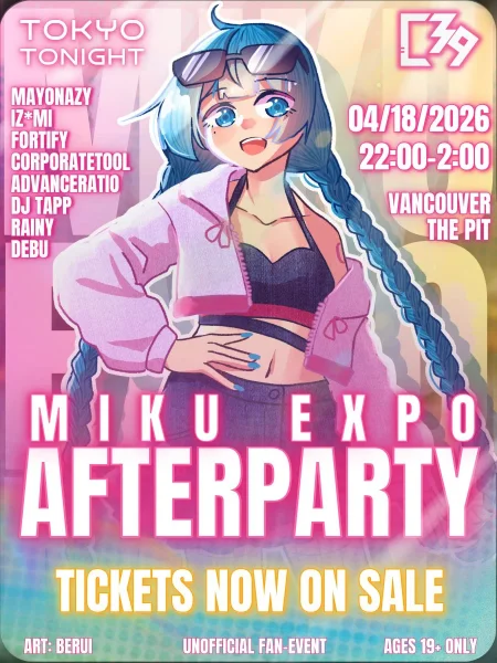 Cheers39! presents: Miku Expo Afterparty