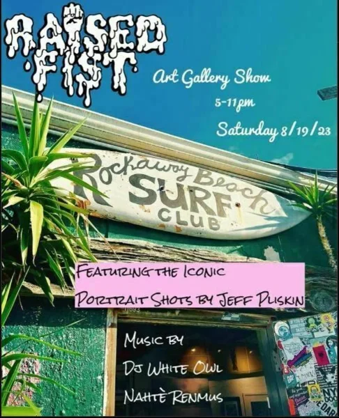 Raised Fist Art Gallery Show @ Rockaway Beach Surf Club