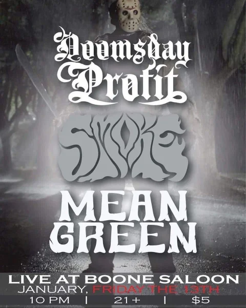 Doomsday Profit at Boone Saloon