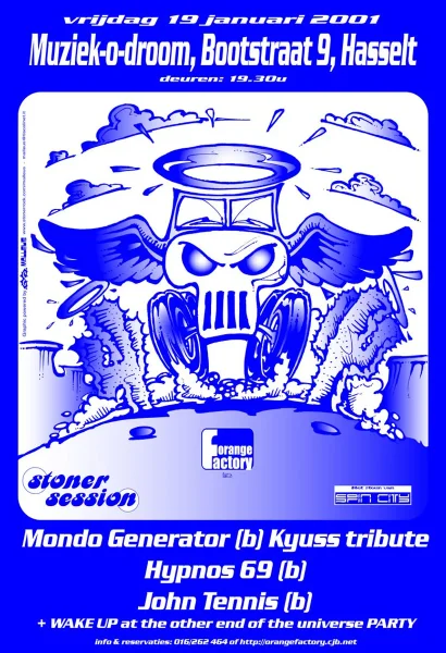 Mondo Generator + Hypnos 69 + John Tennis at Muziek-o-Droom